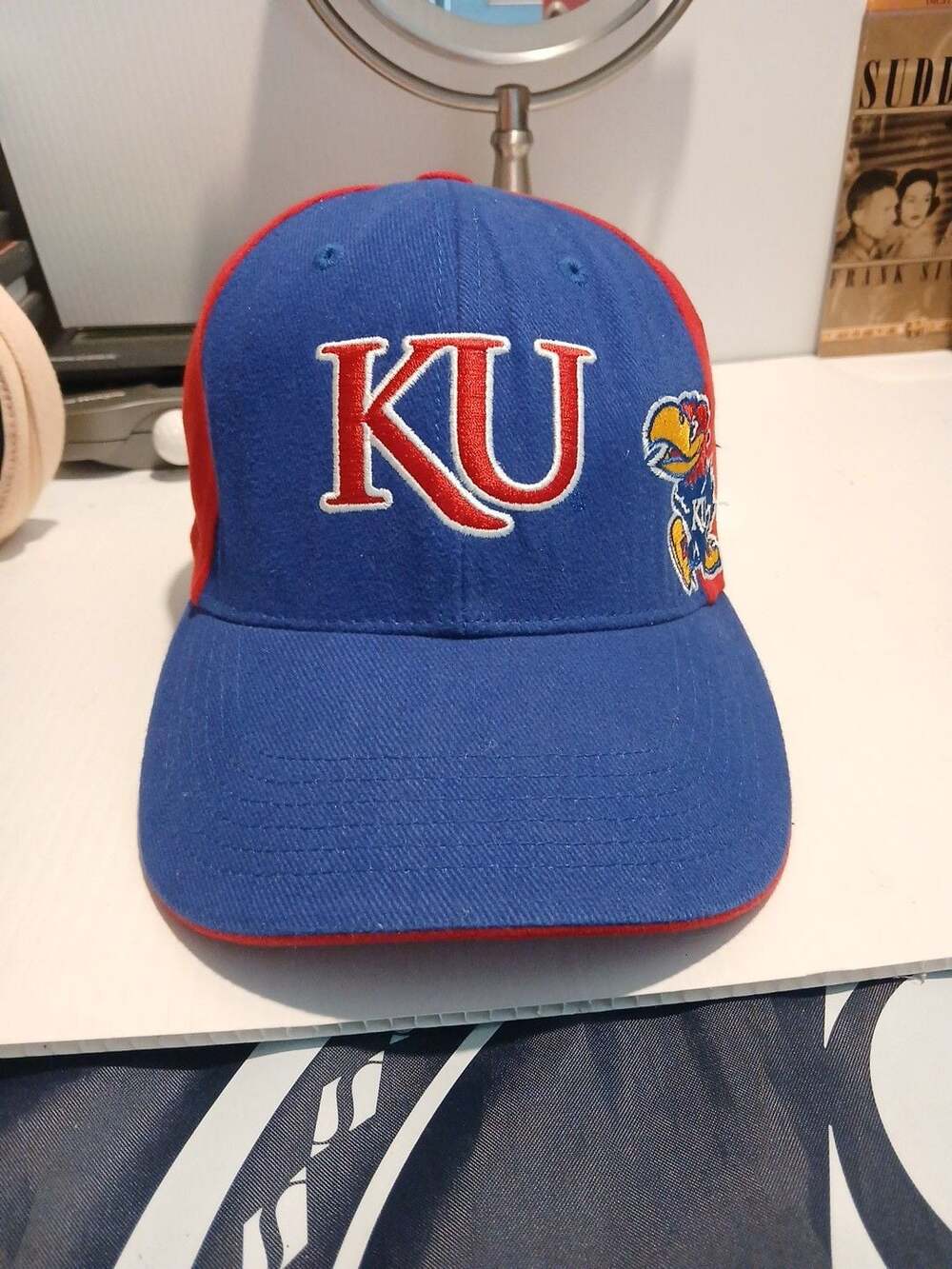Captivating Headgear Kansas Jayhawks Hat Blue Red
